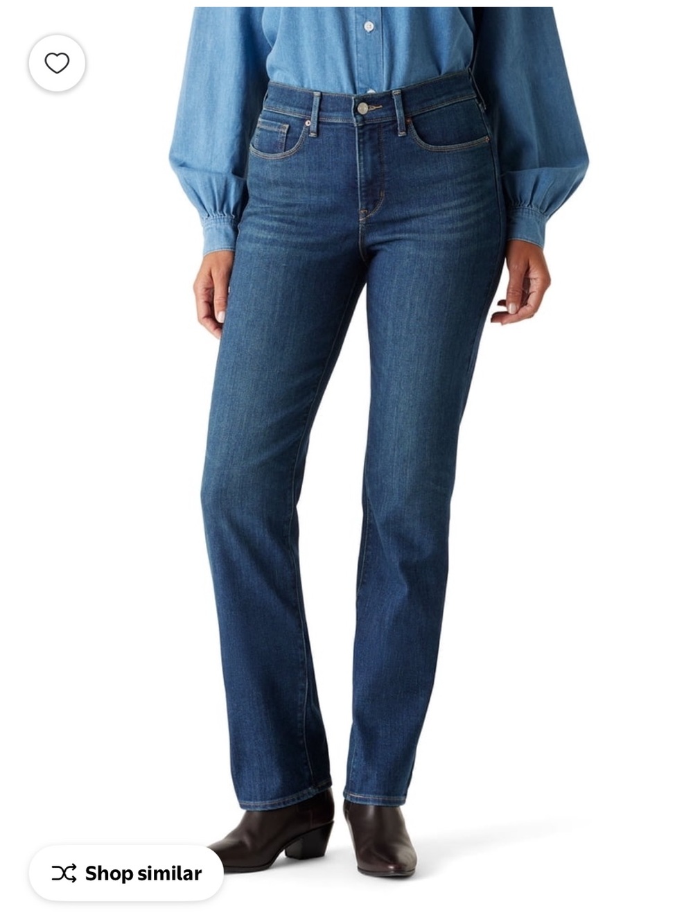 Levi Strauss Signature Straight Jeans in Dark Blue